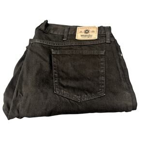 Vintage Wrangler Jeans Mens 42x30 ACTUAL‎ Black Relaxed Fit Denim